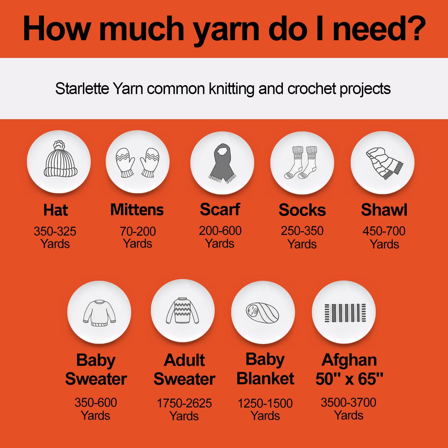 Mary Maxim Starlette, Burnt Orange Yarn for Crocheting and Knitting, Soft Acrylic Yarn for Afghans, Blankets, Clothing and More, 180 Yards - 1 Skein - Image 5