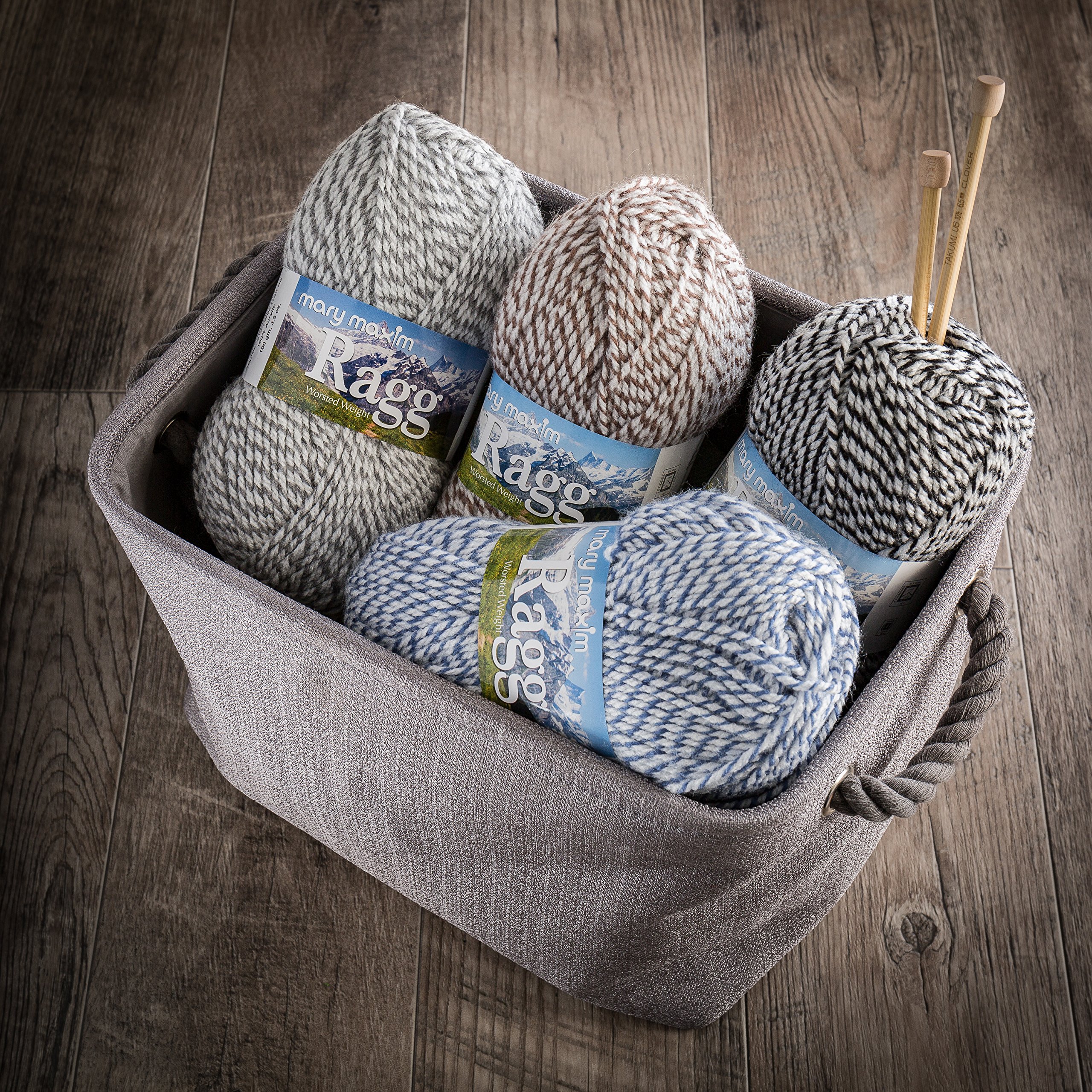 Mary Maxim Starlette Ragg Yarn “Black” | 4 Medium Worsted Weight Yarn for Knit & Crochet Projects | 100% Acrylic | 3 Ply - 216 Yards - Image 7