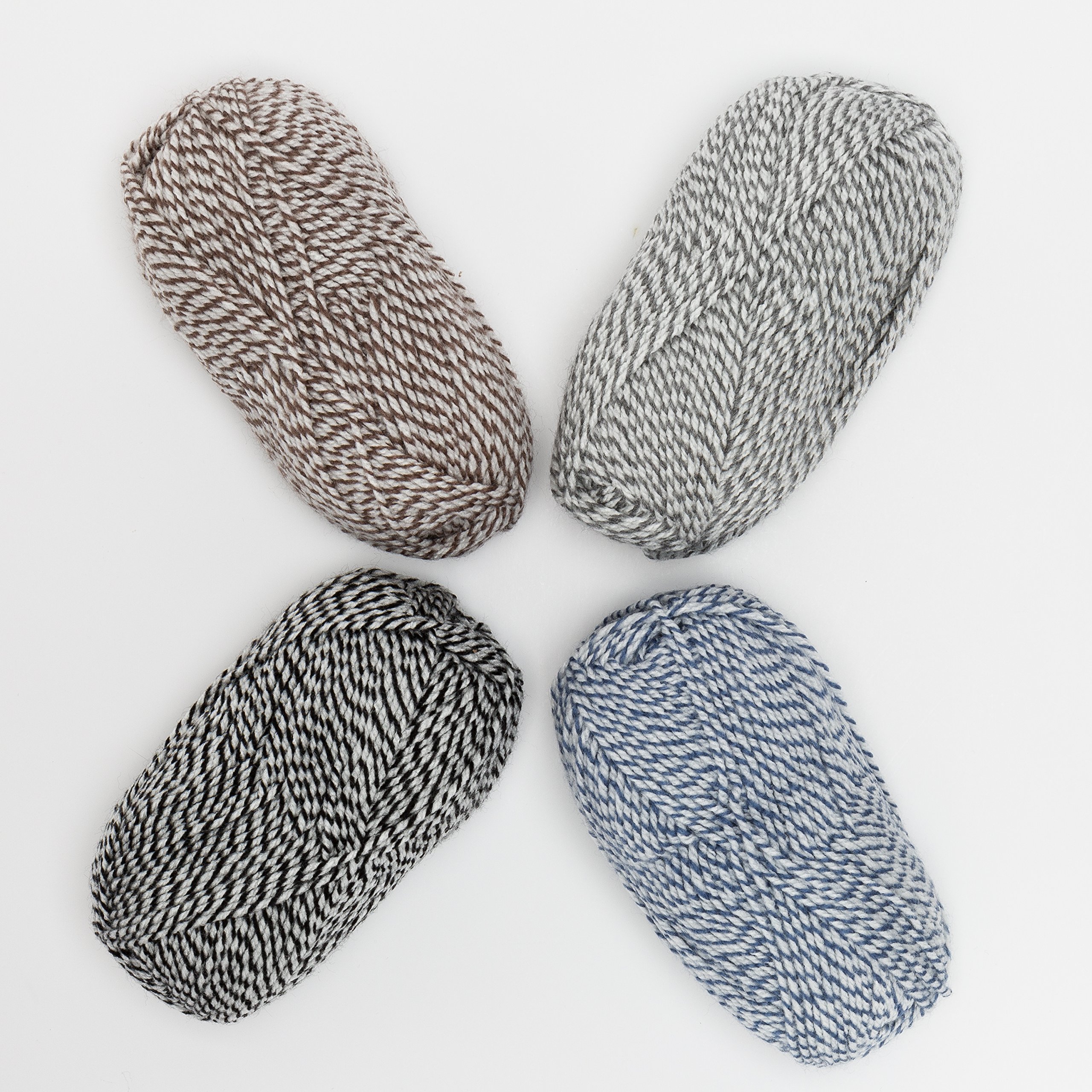 Mary Maxim Starlette Ragg Yarn “Black” | 4 Medium Worsted Weight Yarn for Knit & Crochet Projects | 100% Acrylic | 3 Ply - 216 Yards - Image 8